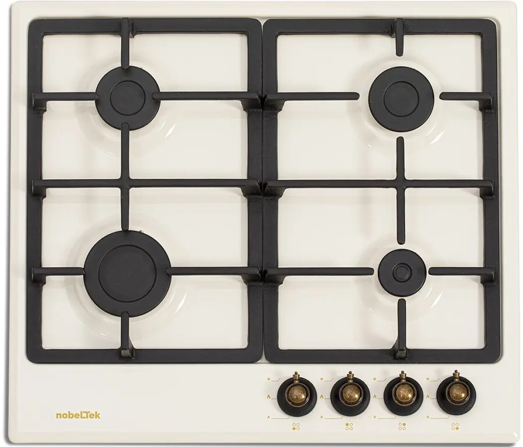 Plita incorporabila pe gaz NobelTek BI NHBG-9746RBJ (Cream)