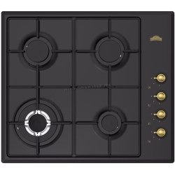 Встраиваемая газовая варочная панель Nuova Cucina PG60BKRETROSTAR (Black)