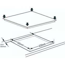 Plita electrica incorporabila Samus PSVE-43BG1 (Black) Thumb
