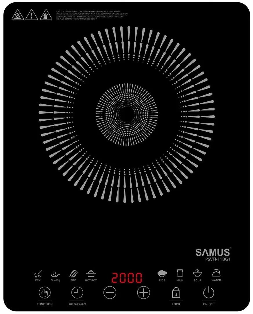 Plita inductiva incorporabila Samus PSVFI-11BG1 (Black)