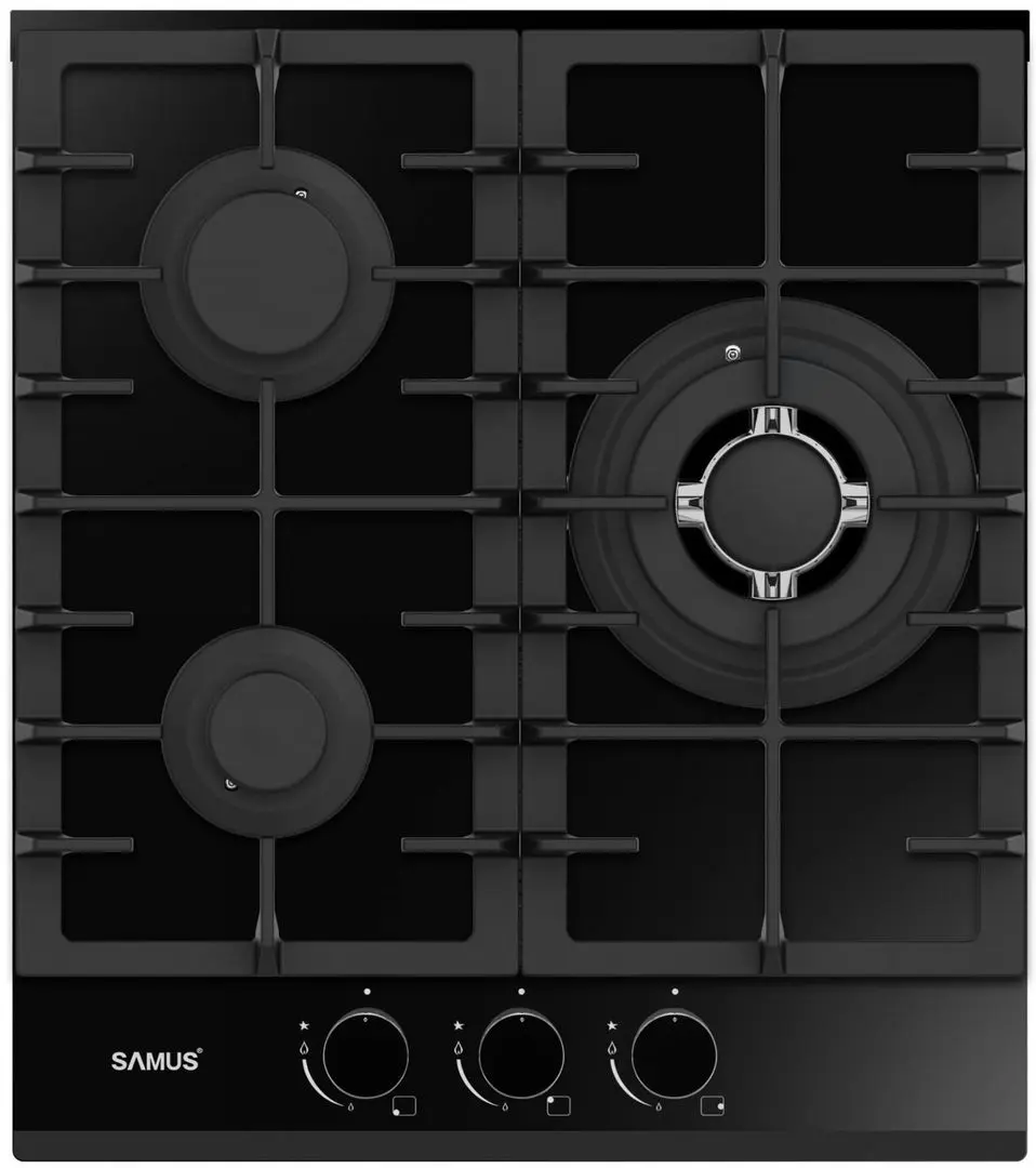 Plita de gaz incorporabila Samus PSG-43SG2 (Black)
