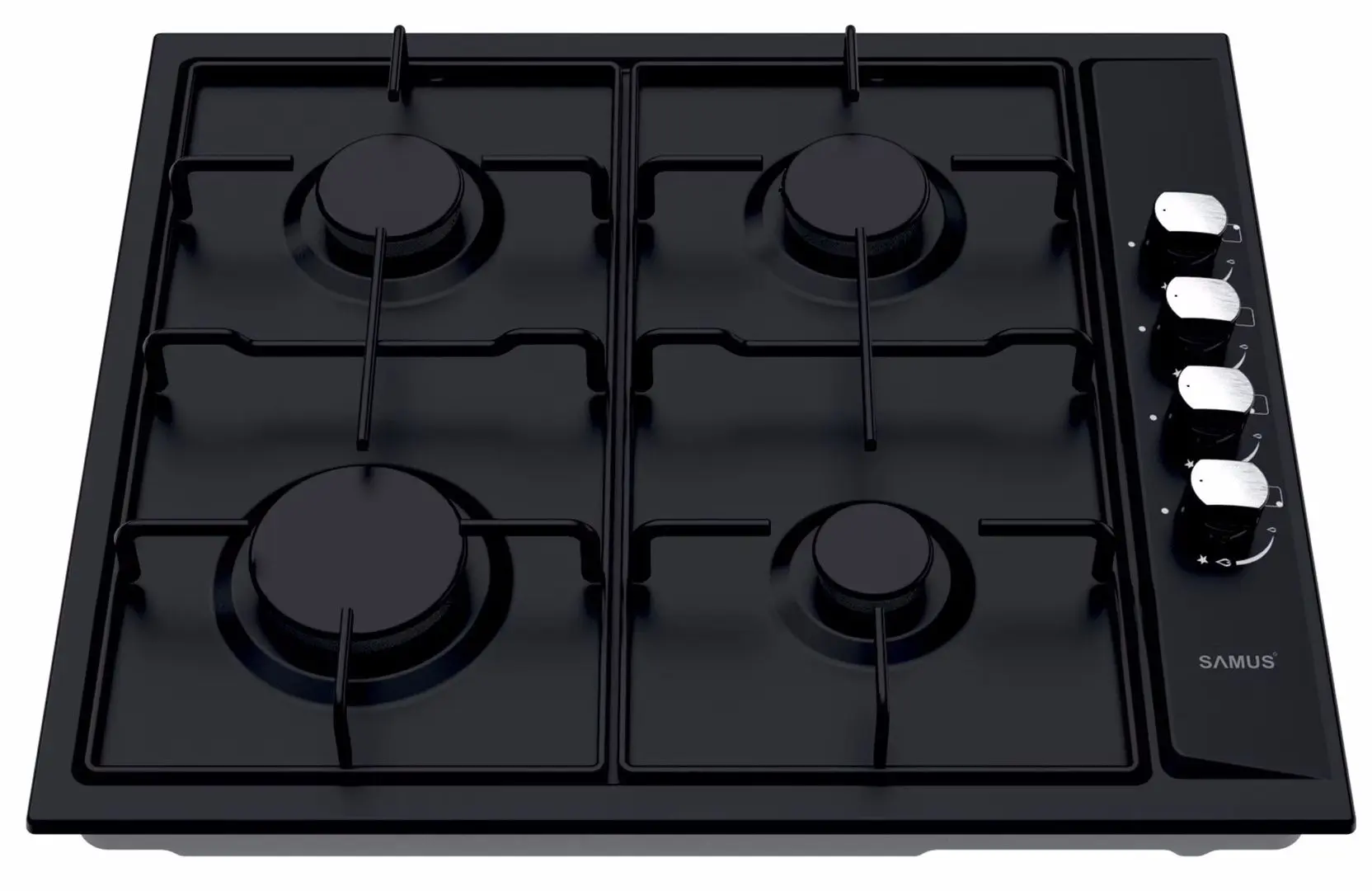 Aragaz incorporabil Samus PSG-64SB (Black) - 2