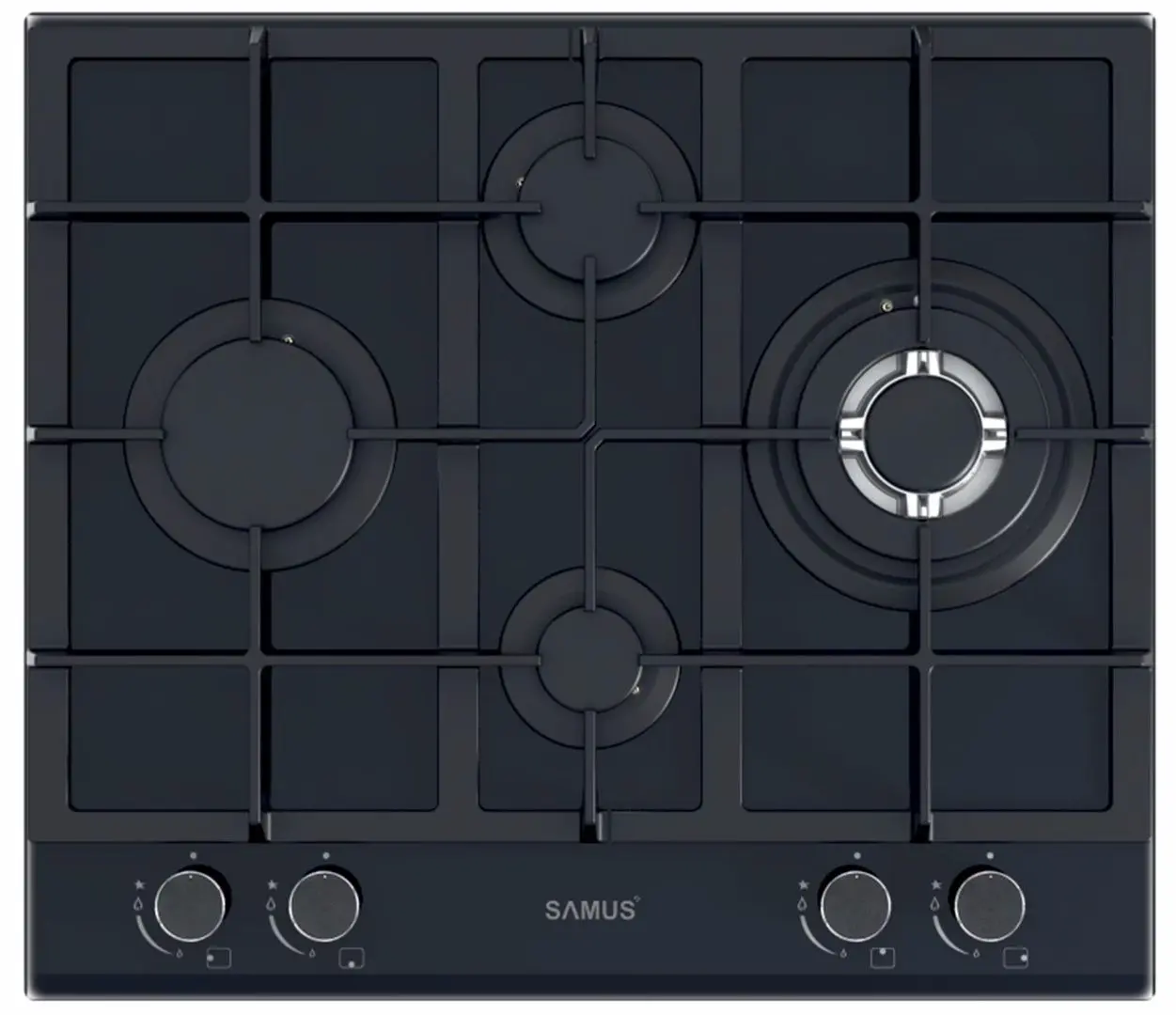 Aragaz incorporabil Samus PSG-64SG5 (Dark Grey)