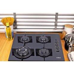 Встраиваемая газовая варочная панель Samus PSG-64SG6 (Black) Thumb
