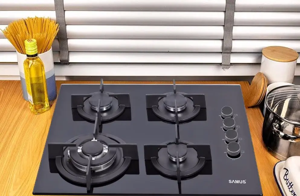 Встраиваемая газовая варочная панель Samus PSG-64SG6 (Black) - 3