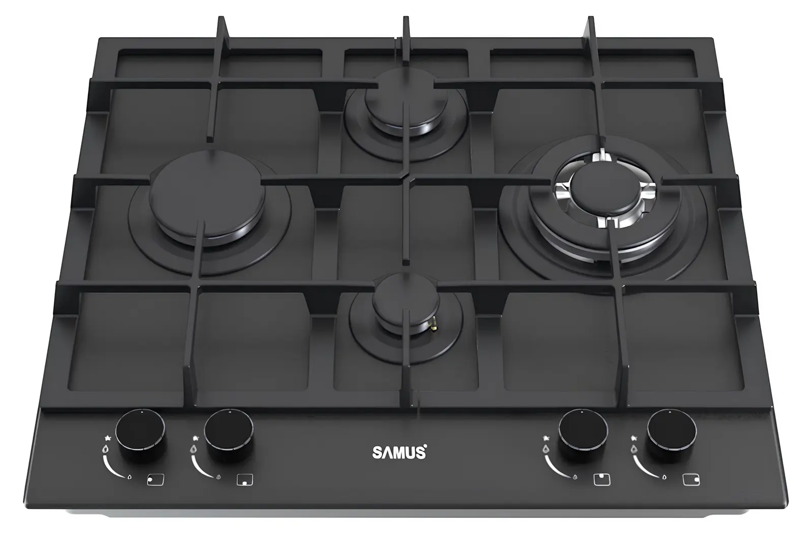 Aragaz incorporabil Samus PSG-64SMGN2 (Black)