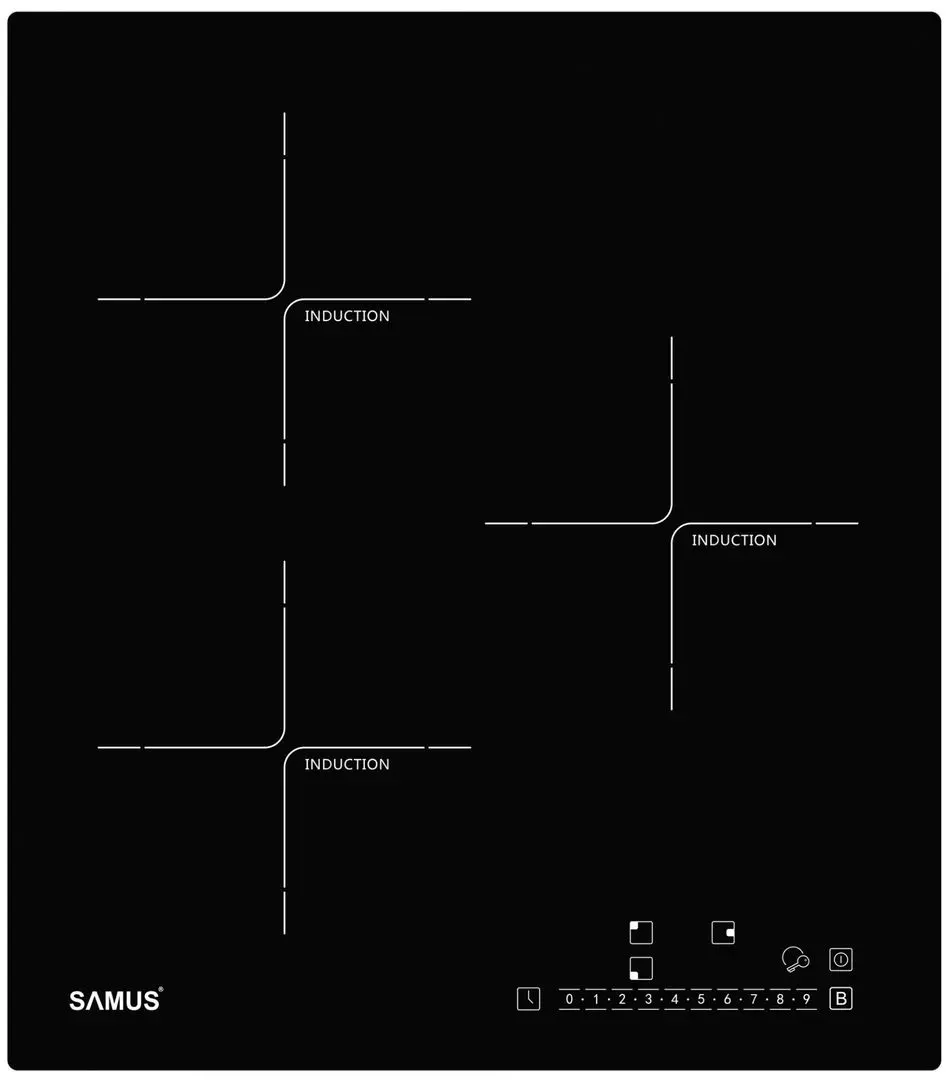 Plita incorporabila cu inductie Samus PSI-43BG1 (Black)