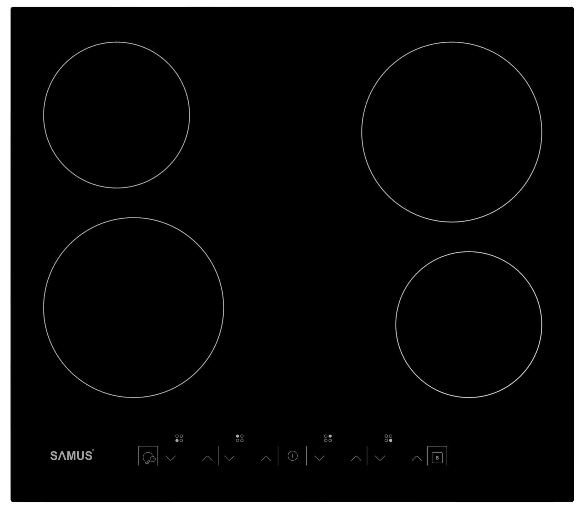 Plita incorporabila cu inductie Samus PSVE-64BMG4 (Black)