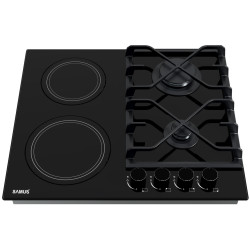 Встраиваемая комбинированная варочная панель Samus PSVG-622BG1 (Black) Thumb