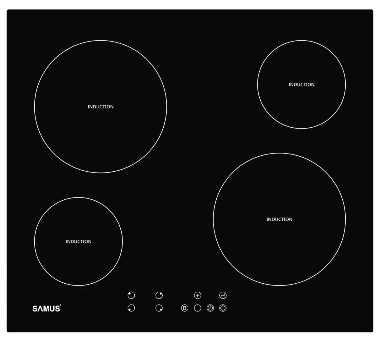 Plita incorporabila cu inductie Samus PSI-64BG8 (Black)