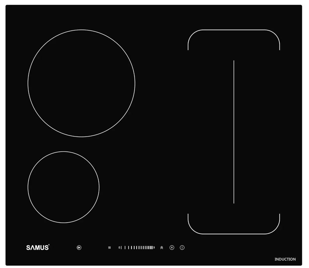 Plita incorporabila cu inductie Samus PSI-64BG9 (Black)