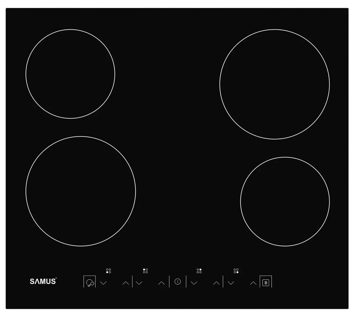 Plita electrica incorporabila Samus PSVE-64BG3 (Black)