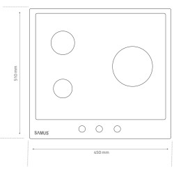 Plita incorporabila pe gaz Samus PSG-43SMGN1 (Black) Thumb