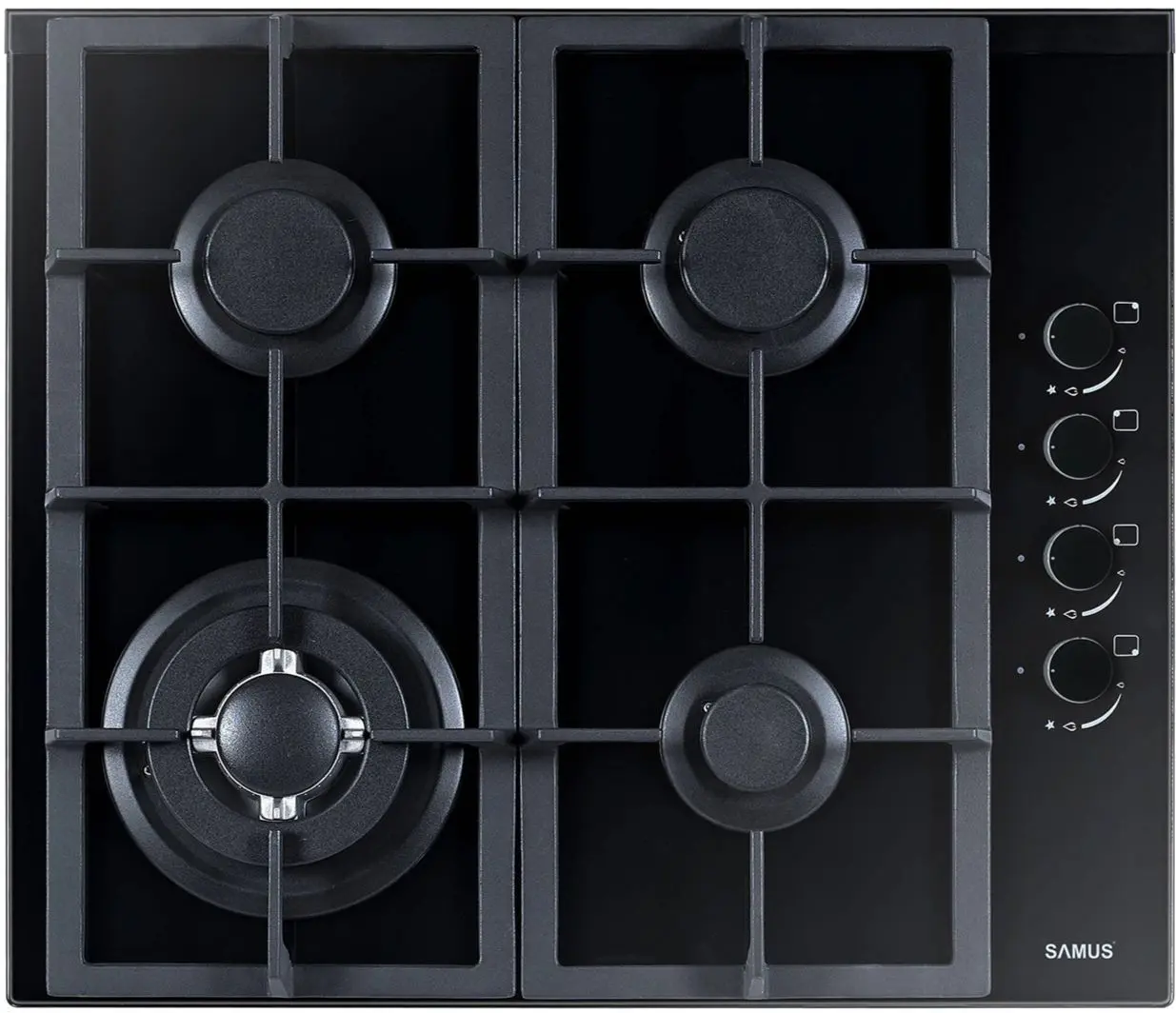 Aragaz incorporabil Samus PSG-64SG4 (Black)