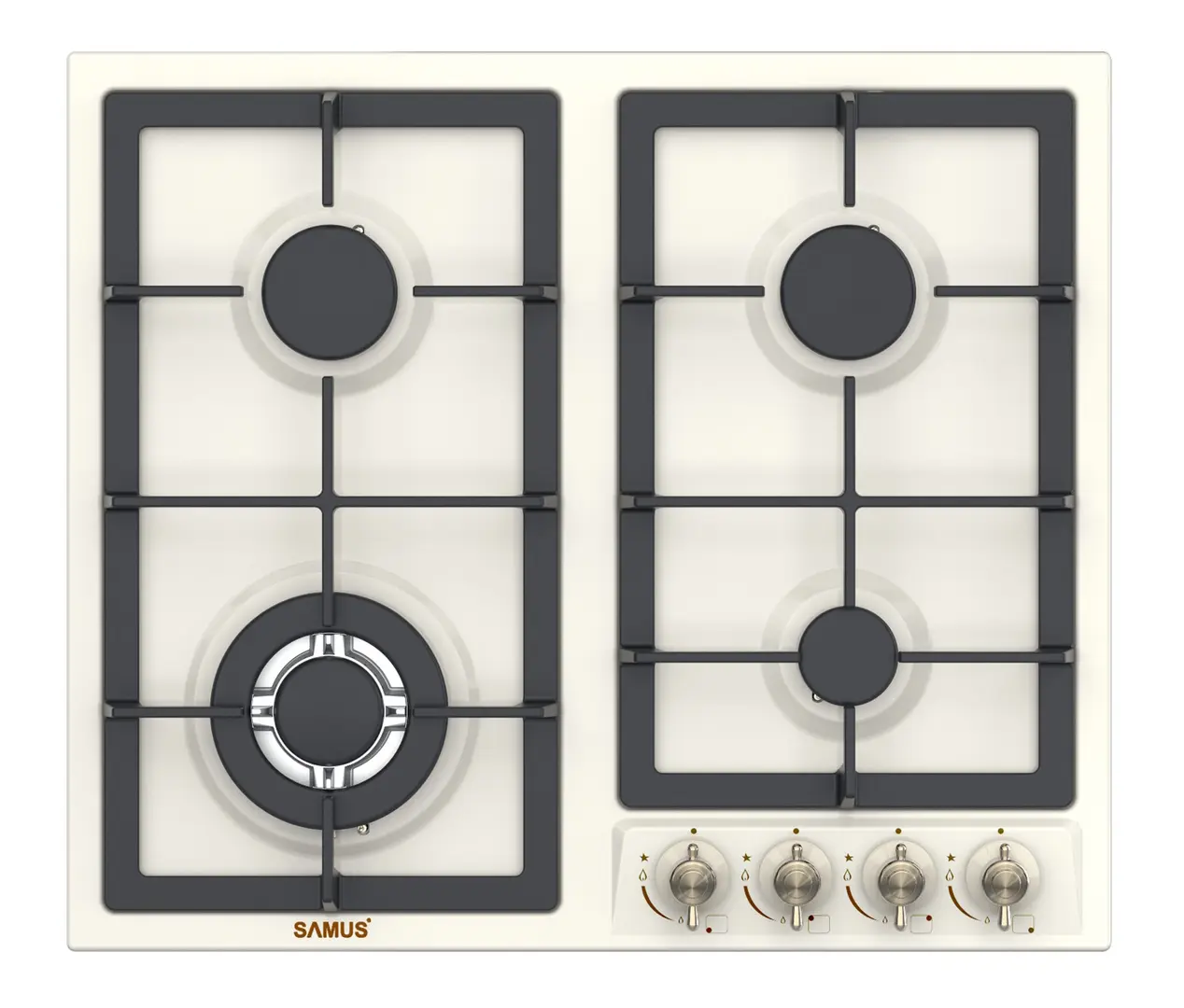 Plita incorporabila pe gaz Samus PSG-64VS2 (Beige)
