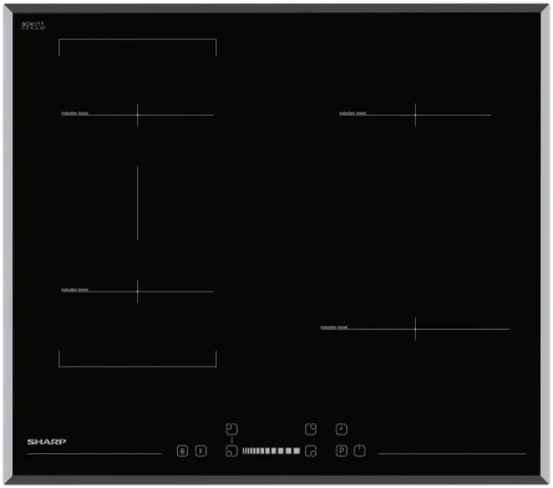 Plita incorporabila cu inductie Sharp KH-6I27NS0I-EU (Black)