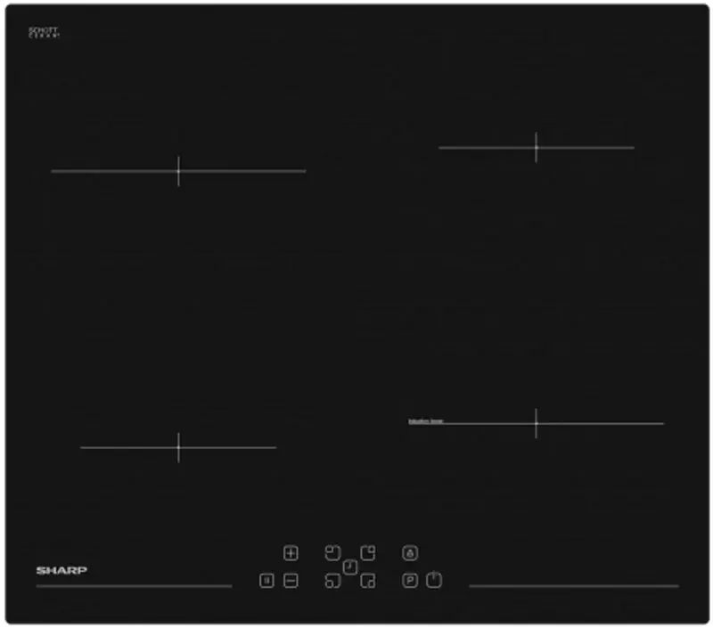 Plita incorporabila cu inductie Sharp KH-6I45FT0I-EU (Black)