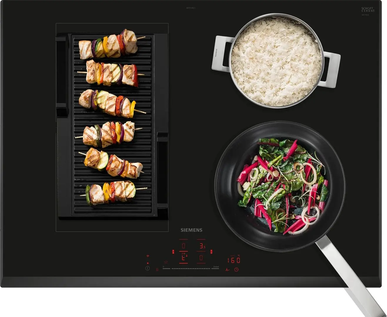 Plita incorporabila cu inductie Siemens ED651HSC1E (Black)