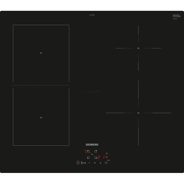 Plita incorporabila cu inductie Siemens iQ500 EE611BPB5E (Black)