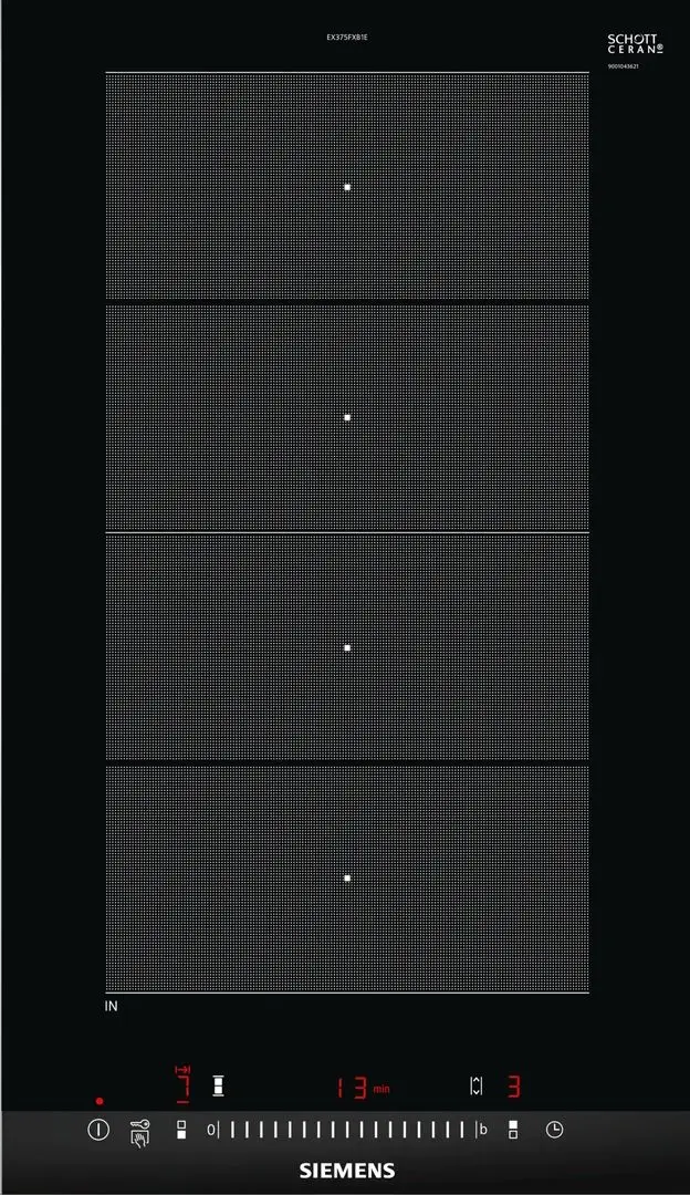 Встраиваемая индукционная варочная панель Siemens iQ700 Flex EX375FXB1E (Black)