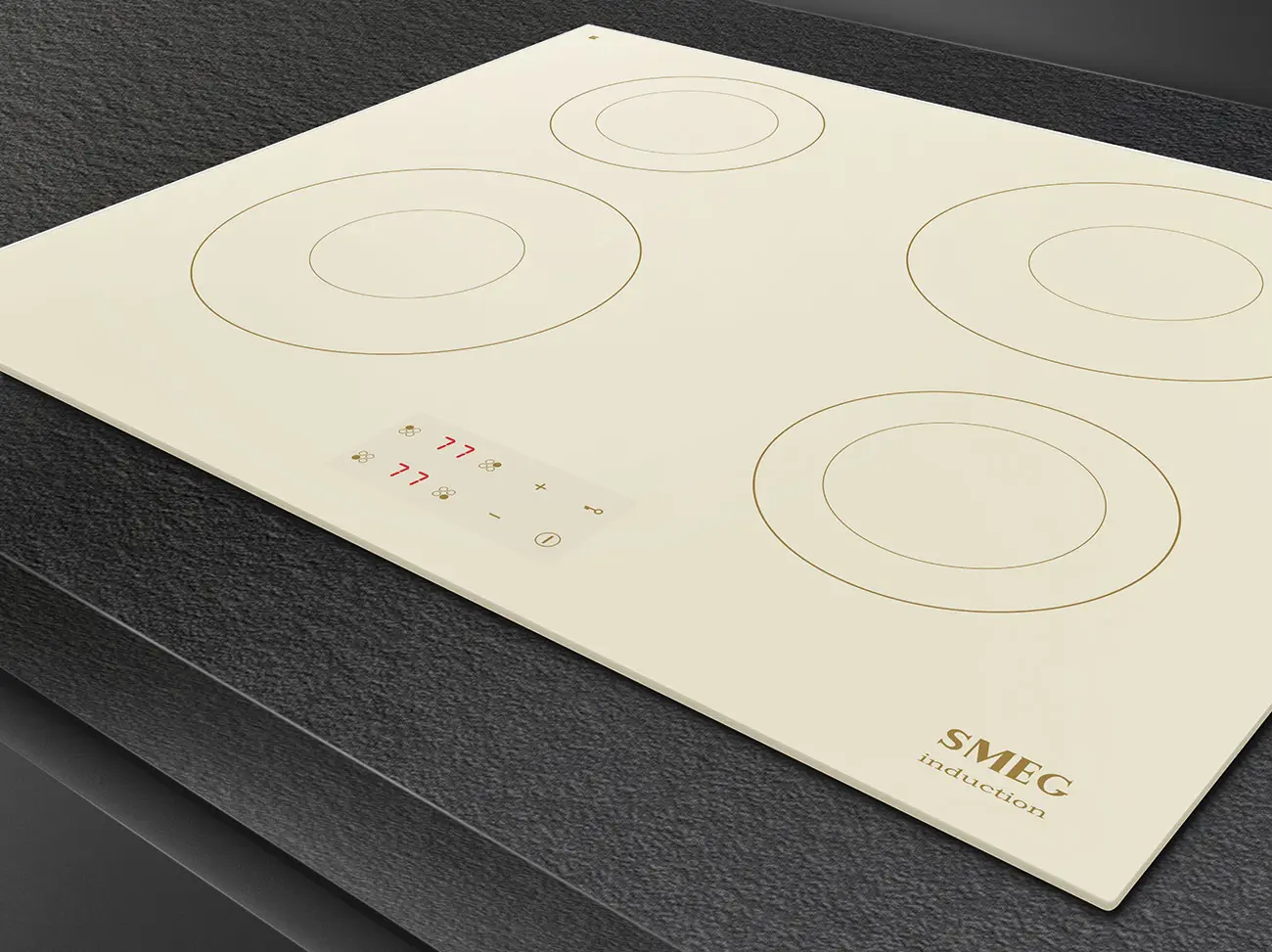 Встраиваемая индукционная варочная панель Smeg SI2641DP (Cream)