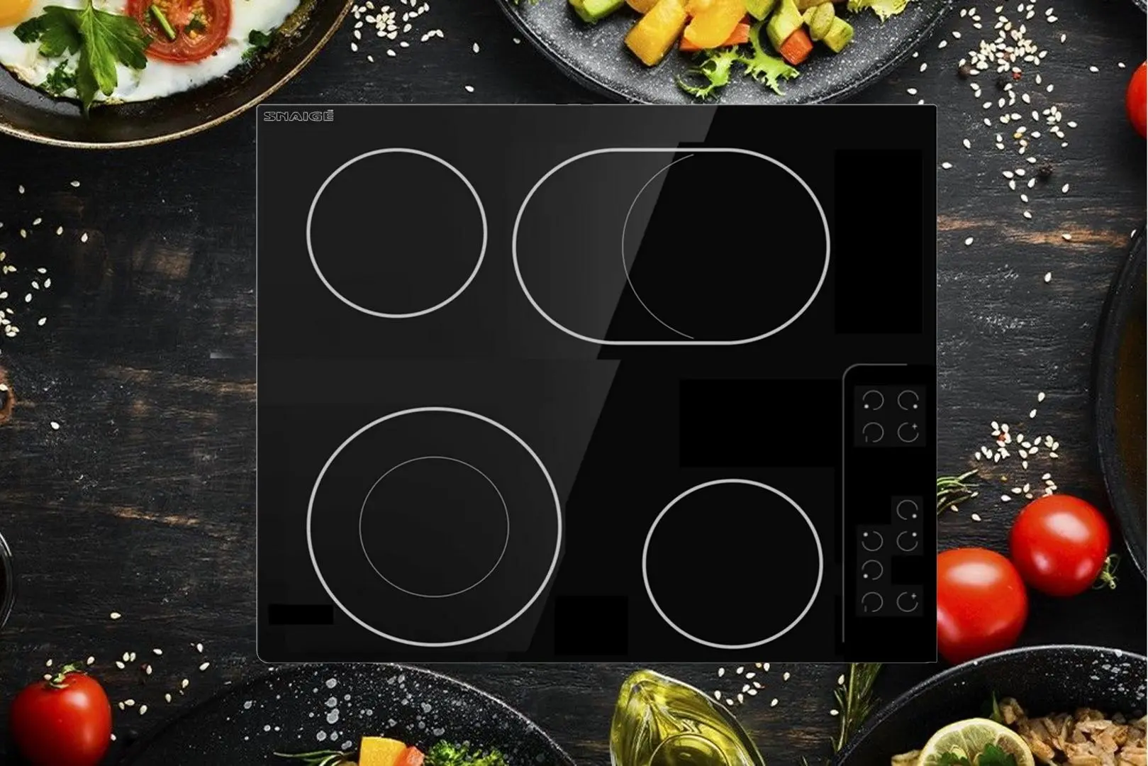 Plita electrica incorporabila Snaige SS26E (Black)