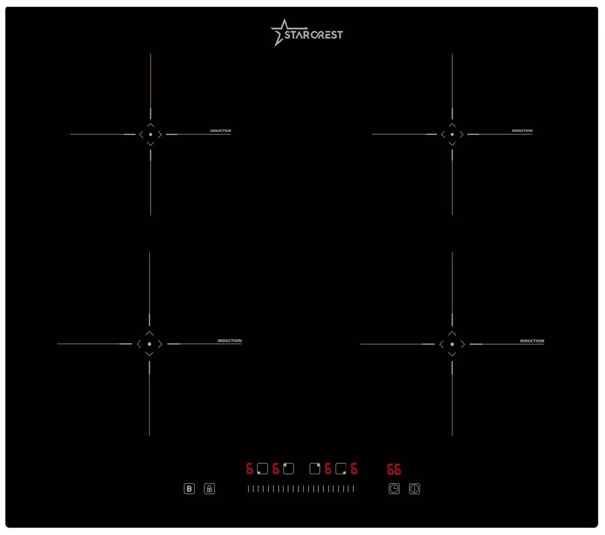 Plita incorporabila cu inductie Starcrest SIH-6060 (Black)