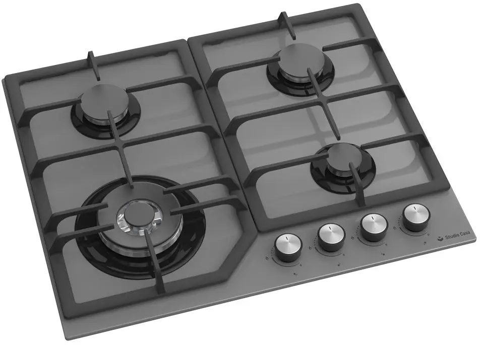 Встраиваемая газовая варочная панель Studio Casa PG660 Parma Glass (Grey)