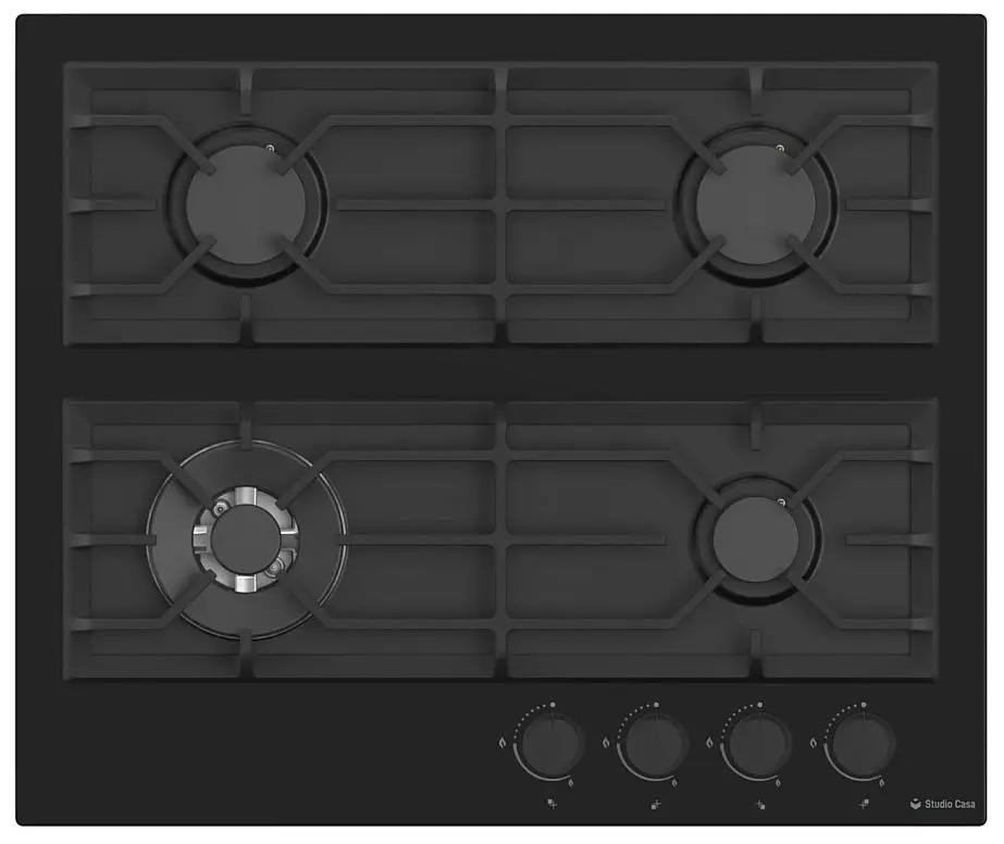 Aragaz incorporabil Studio Casa Rialto PG60RI (Black)