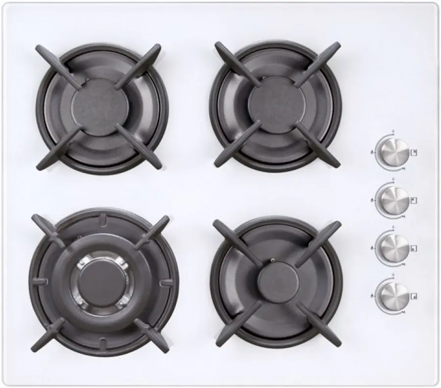 Встраиваемая газовая варочная панель Studio Casa Venezia PG60 Crystal (White)