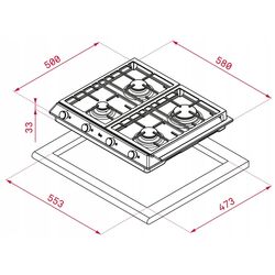 Aragaz incorporabil Teka EX 60.1 4G AI AL DR CI NTB (Inox) Thumb