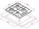 Plita de gaz incorporabila Teka HLX 640 KBA 0E IX (Inox)