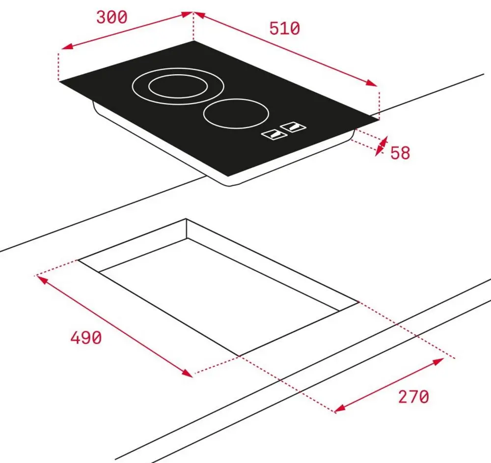 Plita electrica incorporabila Teka Maestro Easy TZC 32320 TTC (Black)