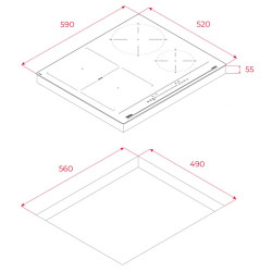 Plita incorporabila cu inductie Teka IBF 64200 S (Black) Thumb
