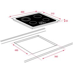 Встраиваемая варочная электрическая панель Teka TT 6420 (Black) Thumb