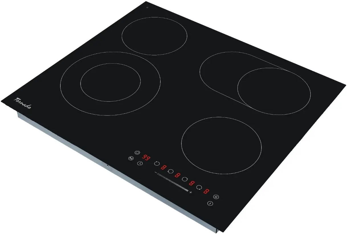 Plita electrica incorporabila Tornado GTR-CF6603N (Black)
