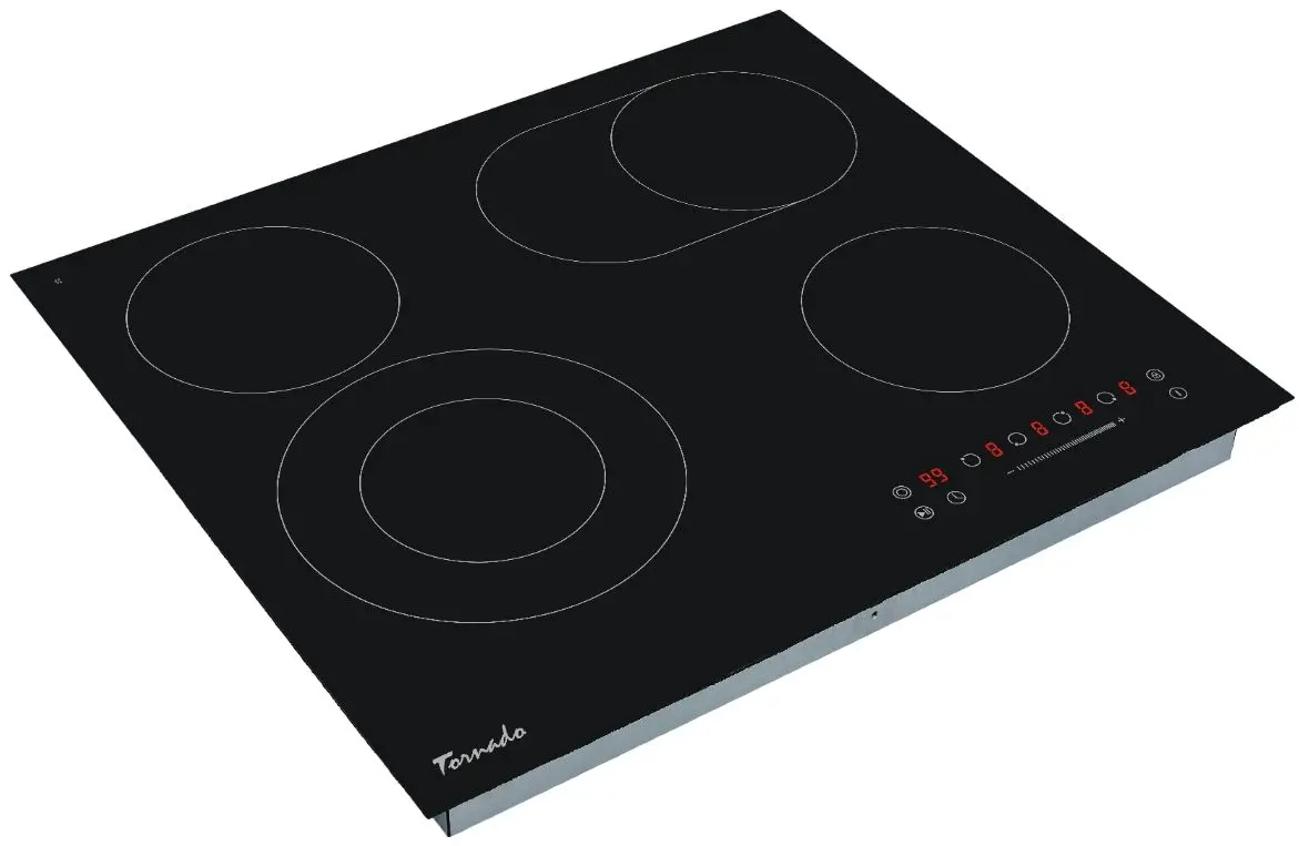 Plita electrica incorporabila Tornado GTR-CF6603N (Black)
