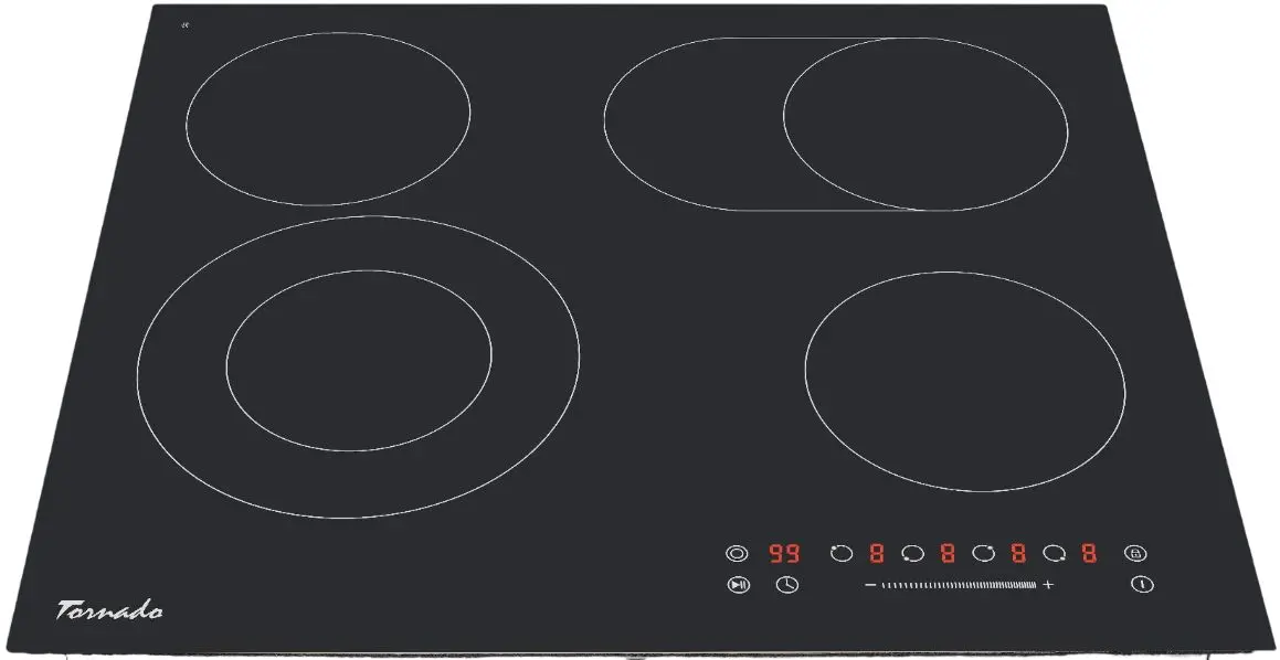 Plita electrica incorporabila Tornado GTR-CF6603N (Black)