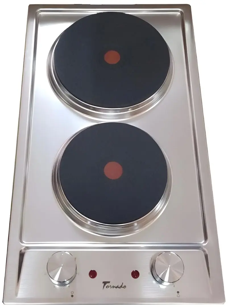 Plita electrica incorporata Tornado TEXTUR 2EL (Inox)