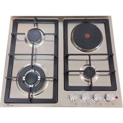 Plita incorporabila combinata Tornado TEXTUR6045 (Inox)