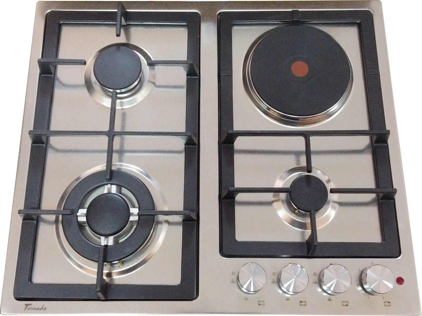 Встраиваемая комбинированная варочная панель Tornado TEXTUR6045 (Inox)