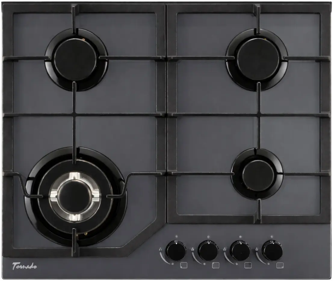 Plita incorporabila pe gaz Tornado TR4033 SBF HM GR (Grey)