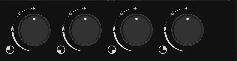 Plita de gaz incorporabila Tornado YOL-4025WOK BL (Black)