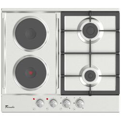 Plita incorporabila de gatit combinata Tornado BRD60 2G2E IX (Inox)