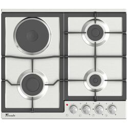 Plita incorporabila de gatit combinata Tornado BRD60 3G1E IX (Inox)