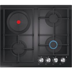 Aragaz incorporabil combinat Tornado LVT- 3G1E BL GL (Black)