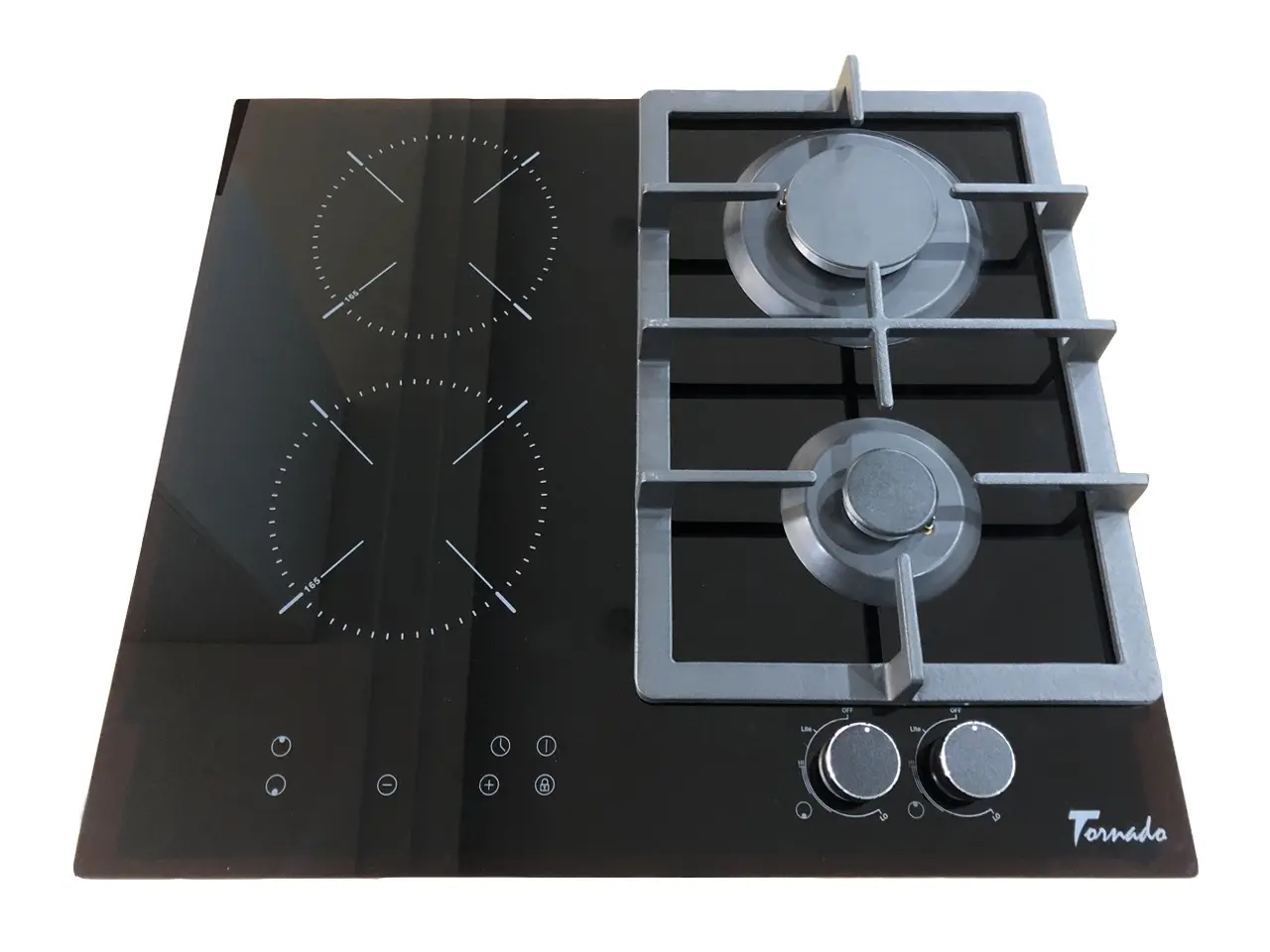 Встраиваемая комбинированная варочная панель Tornado YOL- 60 2G2IN (Black)