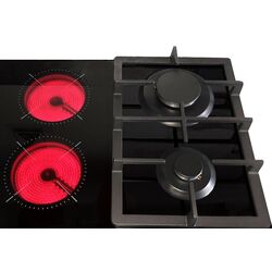 Plita incorporabila de gatit combinata Tornado YOL-60 2G2RAD (Black) Thumb