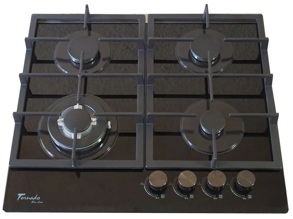 Встраиваемая варочная газовая панель Tornado H59-4006B Eco (Black)
