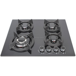 Aragaz incorporabil Tornado HY-15B ECO BL GLASS (Black)